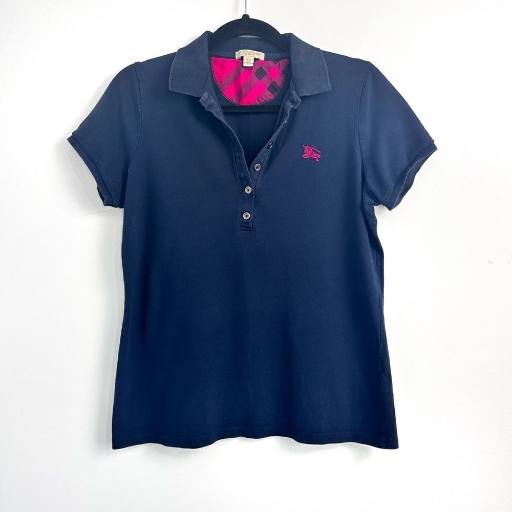 Burberry Brit Navy Polo Sz Large
